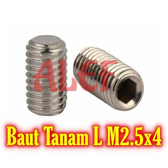 Baut Tanam Stainless Steel L M2.5 Panjang 4 Stenlis RDA RTA RDTA