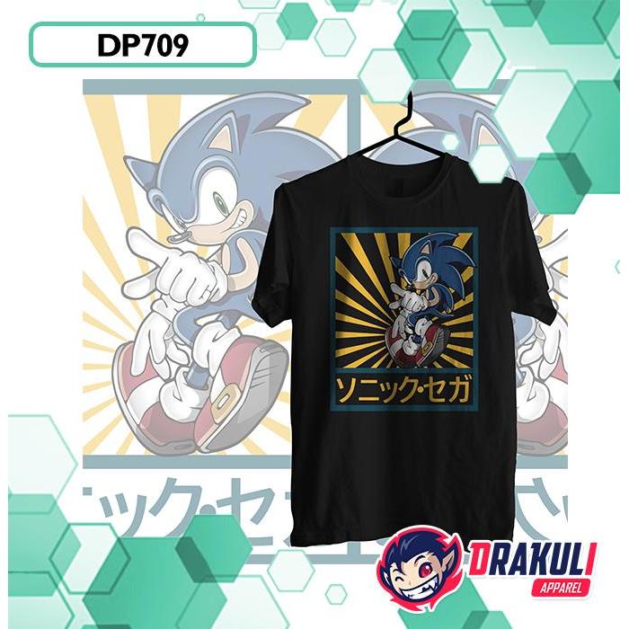 T SHIRT DP709 SONIC SEGA