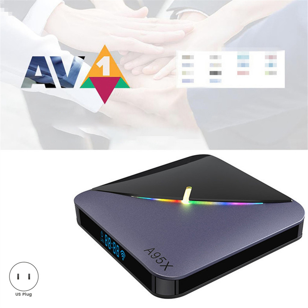 ADEGBO-IMPROVED A95X F3 AIR II SMART TV BOX RGB ANDROID 11 US PLUG