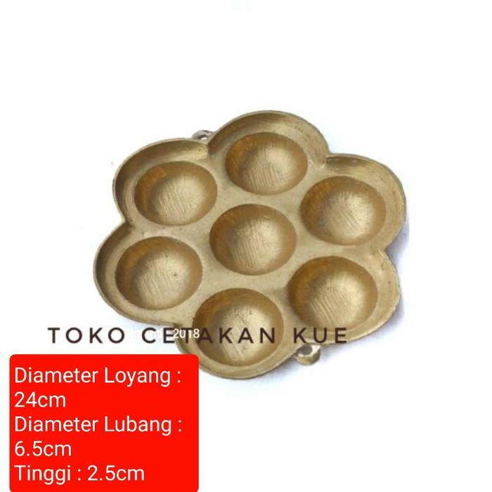 Cetakan Kue Apem / Kue Lumpur / Kue Lengko Bahan Kuningan