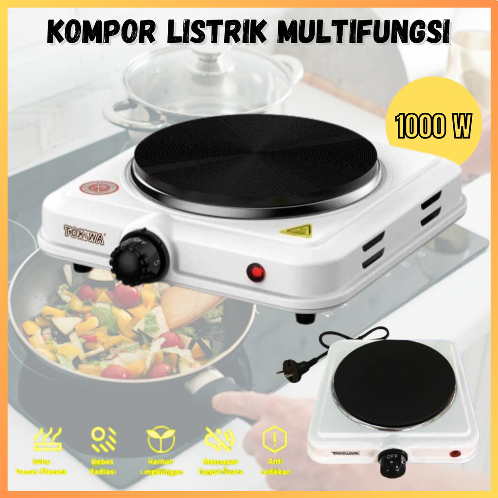 COD KIRIM CEPAT Tokiwa Kompor Listrik Mini Electric Cooking Stove 1000W THP 5702 / Kompor listrik pa