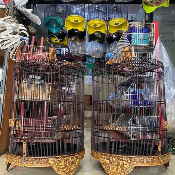 SANGKAR KANDANG MURAI FIBER UKIR