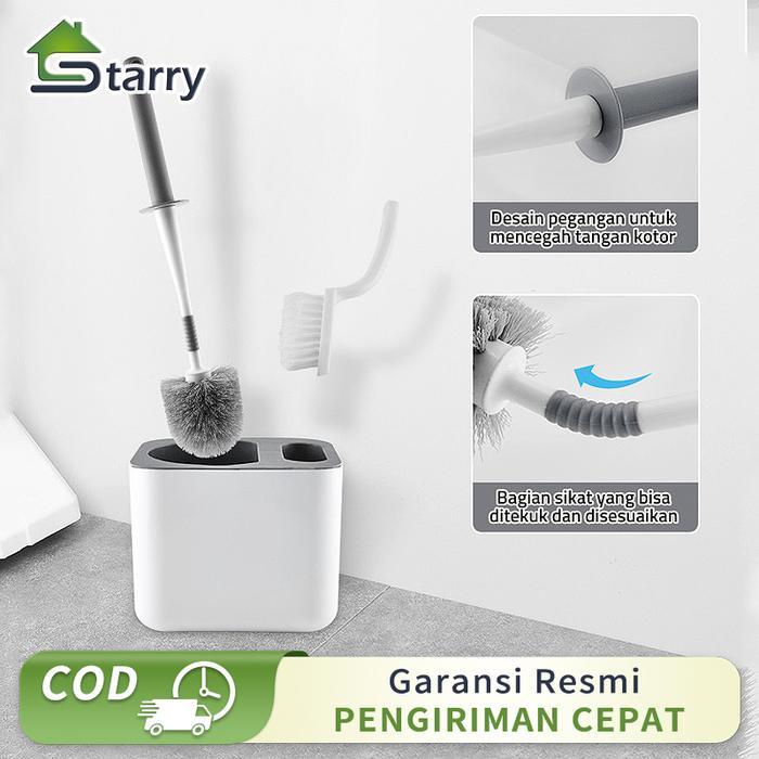 BEST SELLER Sikat Kloset Duduk/Jongkok 2IN1 sikat wc toilet duduk Sikat Pembersih Toilet