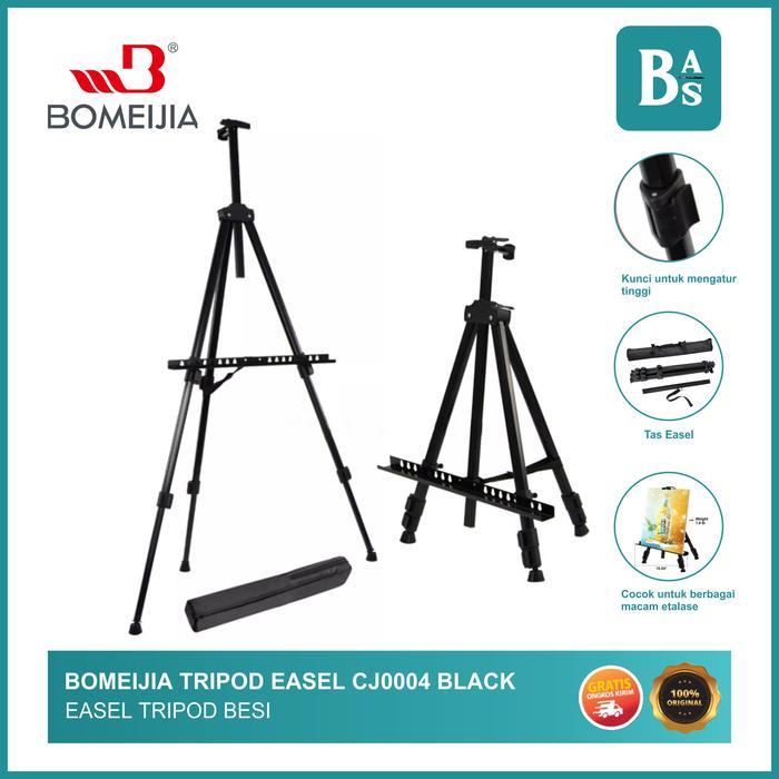 Easel Tripod Black Cj0004 / Easel Tripod Besi Pasti Promo