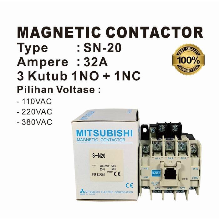 Magnetic Contactor Mitsubishi Sn-20