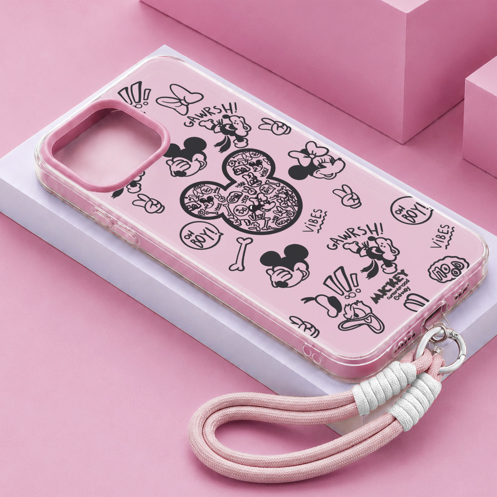 Mickey [Trendy Case Hp] Case Infinix Note 60 Pro Smart 20 10 9 8 Plus 50 Pro 5G Gd0624 Gantungan Hp 