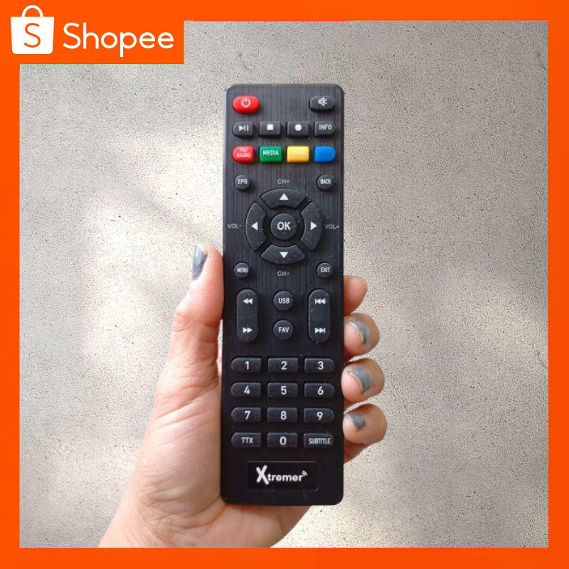 Remot Remote STB DVB-T2 Set Top Bov Digital TV Xtremer - LANGSUNG PAKAI