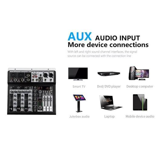 Premium {Exclusive Aji_Mashel} Mixer 4 Chanel Terbaru Mixer Audio Mixer 4 Chanel Termurah /Mixer