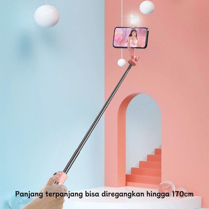 Ready Toorea 170Cm Selfie Stick Tripod Tongsis Dengan Monopod Dengan Wireless Remote Control