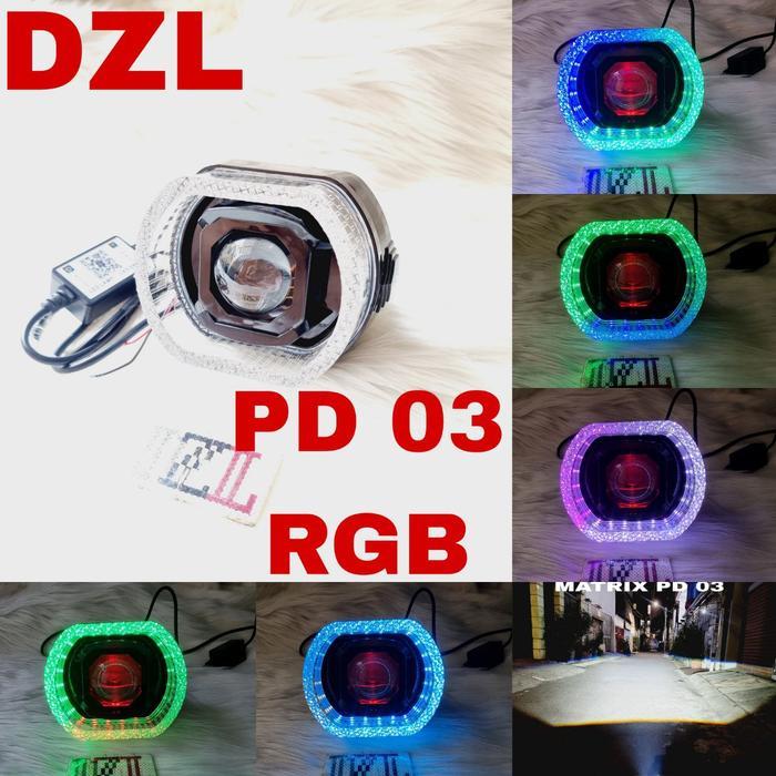 Lampu Utama Led Glight Pd 03 Matrix X1 Ring Rgb Glory 5D Acrylic Terbaru 