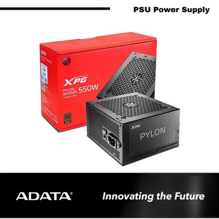 HOT SALE POWER SUPPLY ADATA PYLON 550 - 550W 80+ BRONZE - PYLON550B-BKCEU