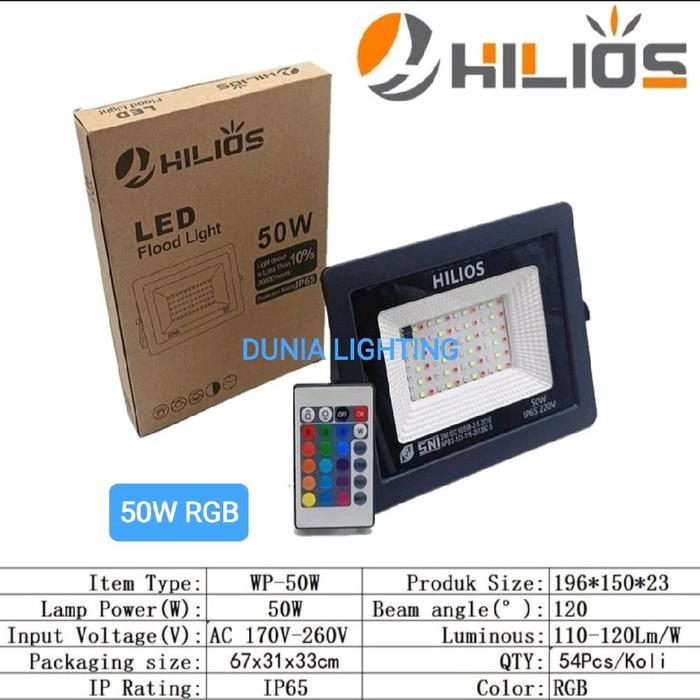 BERKUALITAS LAMPU SOROT RGB 50WATT FLOOD LIGHT LED 50W SPOT LED 50 WATT RGB