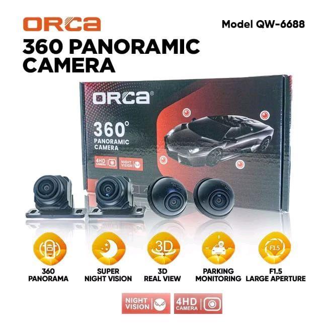 Kamera 360 3D Panoramic Mobil Orca Qw-6688 4Hd Night Vision Camera 360 D 360Derajat Derajat Qw6688