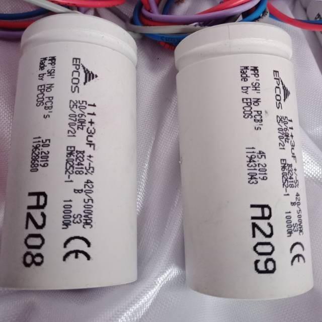 Promo Kaitor 11+3Uf Kaitor Epcos Mesin Cuci 2 Tabung Sharp Epcos A208 A209 Original