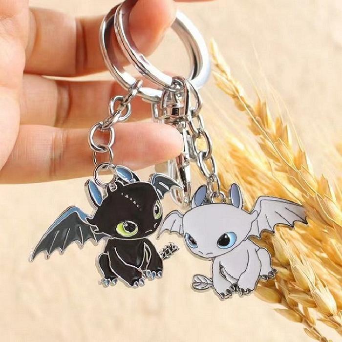 TOOTHLESS DRAGON KEYCHAIN, 3D SPORTS KEY RING, PHONE PENDANT ACCESSORIES, MEN'S AND WOMEN'S BACKPACK