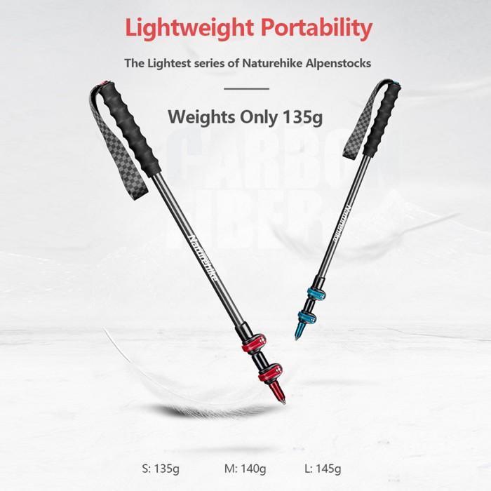 Terbaru Trekking Pole Carbon Naturehike ST10 NH19S010-T