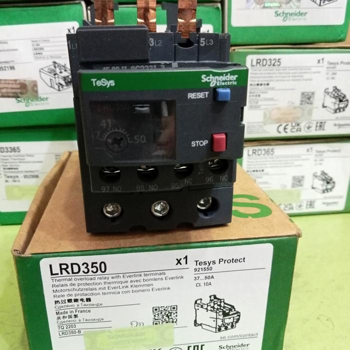 THERMAL OVERLOAD SCHNEIDER LRD350 37-50A/OVERLOAD SCHNEIDER ORIGINAL LRD 350 OVERLOAD SCHNEIDER
