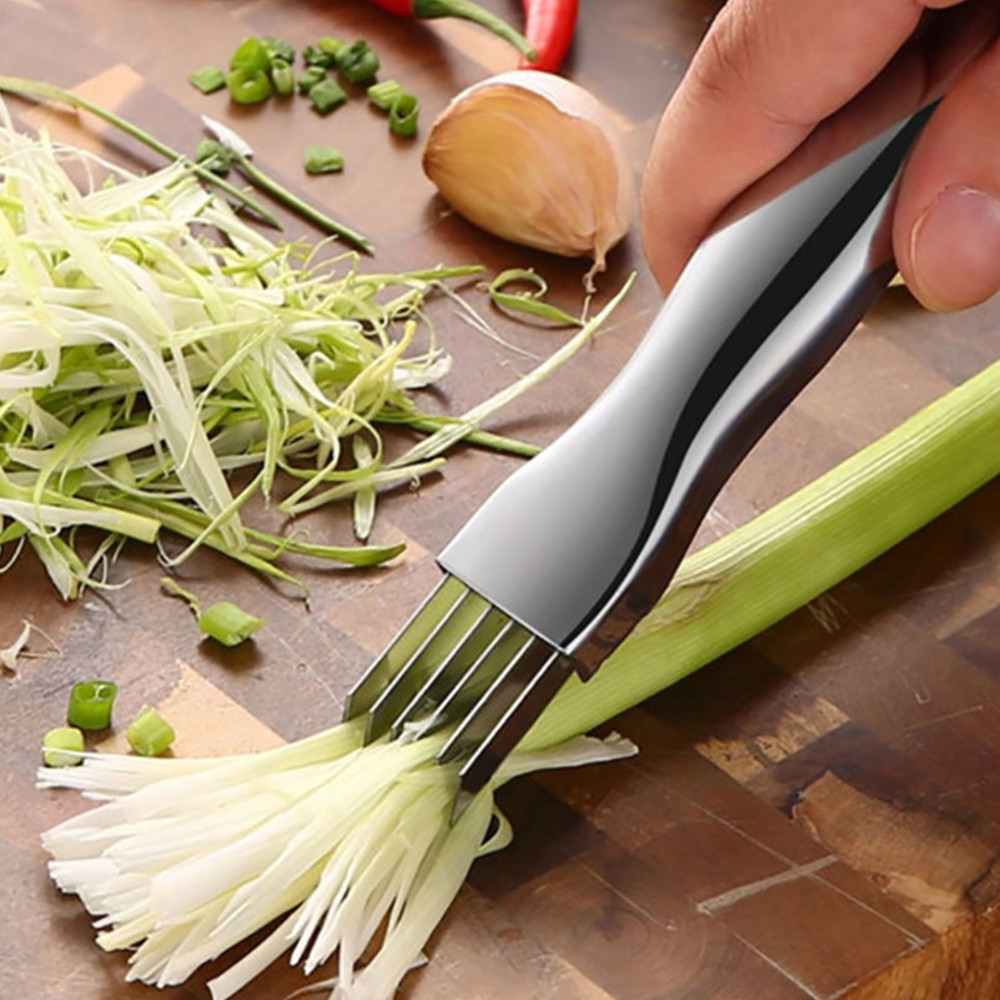 Stainless Steel Chopped Green Onion Knife Onion Knife Vegetable Shredders Slicer Multi-slicer