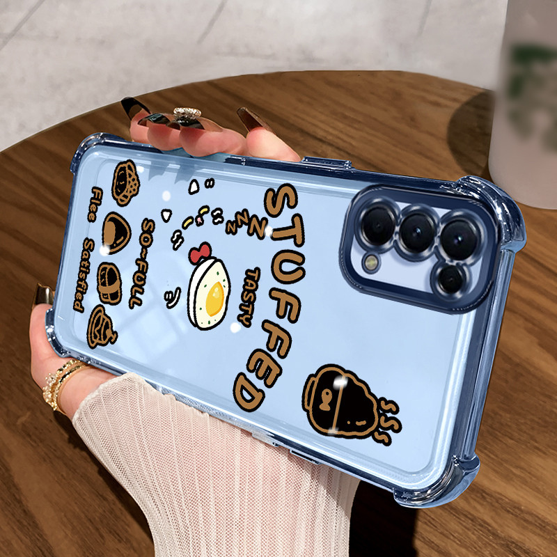 Casing Hp untuk OPPO Reno 5 4G Reno 5 5G Reno 5K 5G Find X3 Lite Case Onigiri telur Kasing Menempel 
