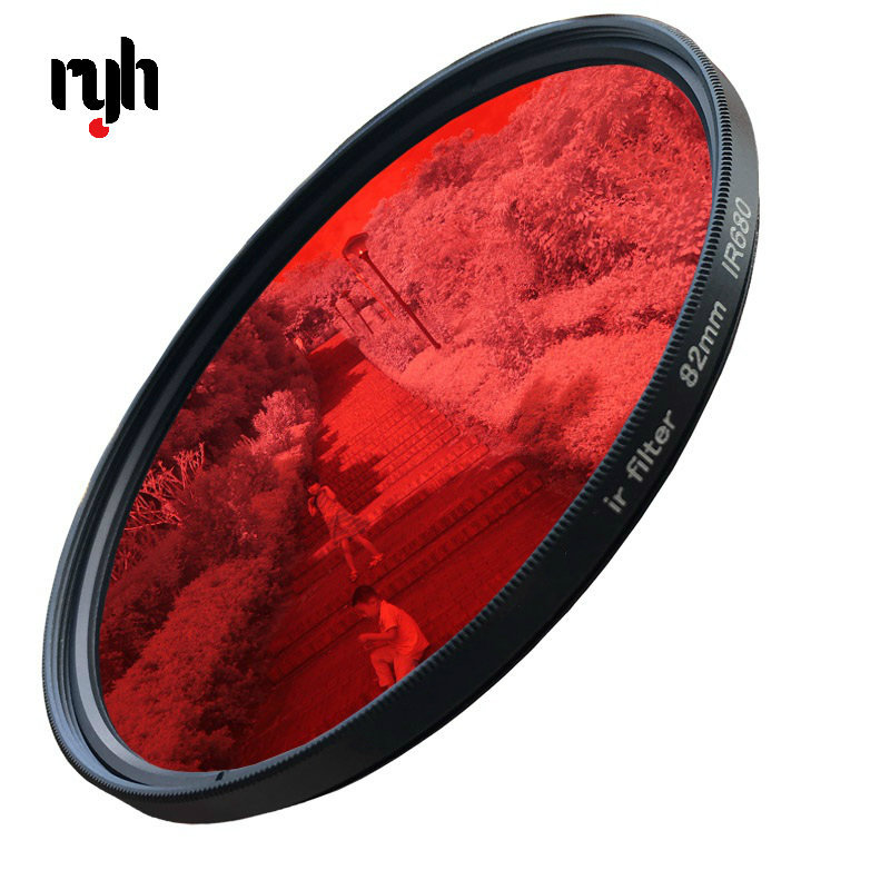 RYH 52-82mm Ir680 Ir720 Ir760 Ir850 Ir950 Infrared Infra-red Ir Filter 720nm Fun Artistic