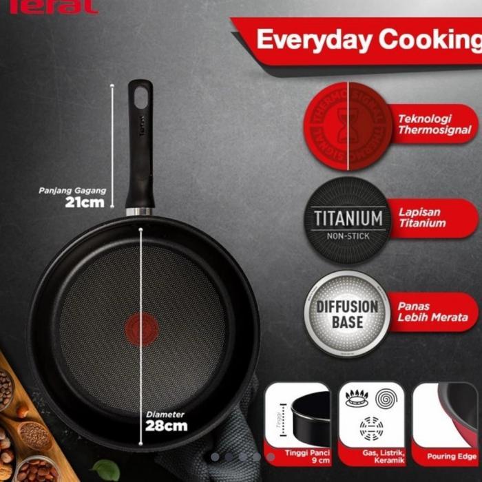 TEFAL EVERYDAY Frypan 28cm. wajan penggorengan