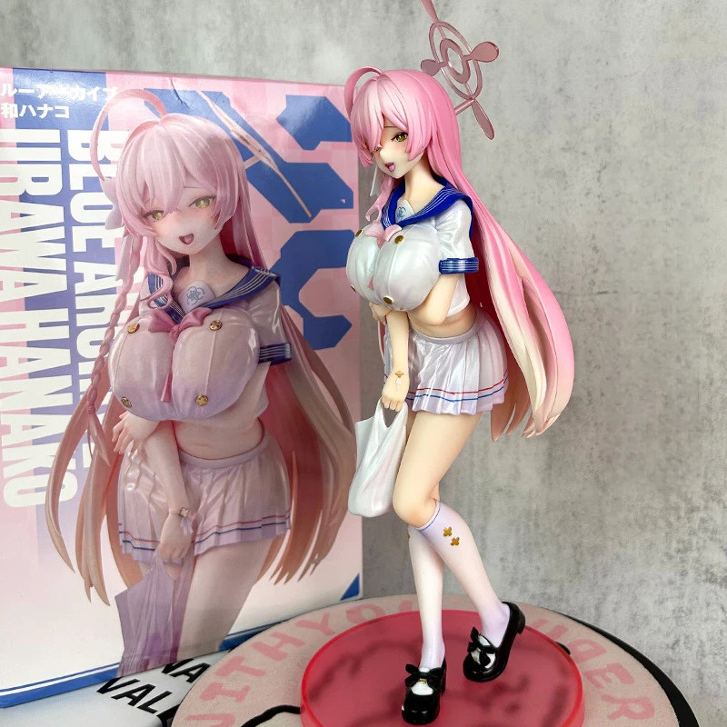 Blue Archive Urawa Hanako Anime Figure Sailor Uniform Model Desktop Chassis Decoration Ornament