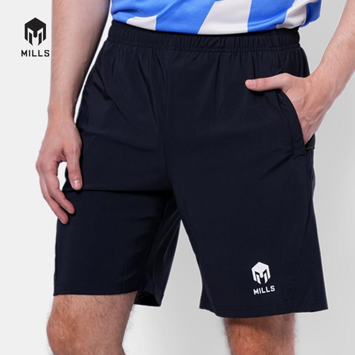 MILLS Olahraga Short Celana Pendek Olahraga Pria Bahan Ringan Cepat Kering Hitam - S Short Pants Liq