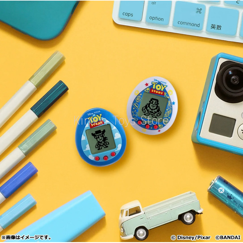 Bandai Tamagotchi Toy Story Anime Peripheral Buzz Lightyear Woody Electronic Virtual Pet Keychain