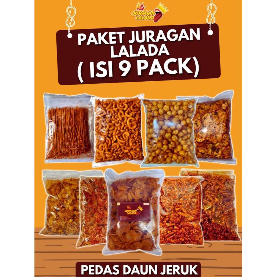 BERGARANSI PAKET NGASAAN JURAGAN LALADA CEMILAN VIRAL keripik kaca,makaroni,cimol,kerupuk seblak,mie