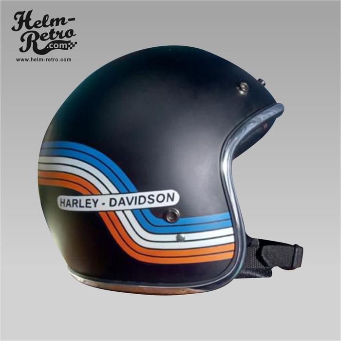 Helm Retro Harley Davidson Custom (replika)