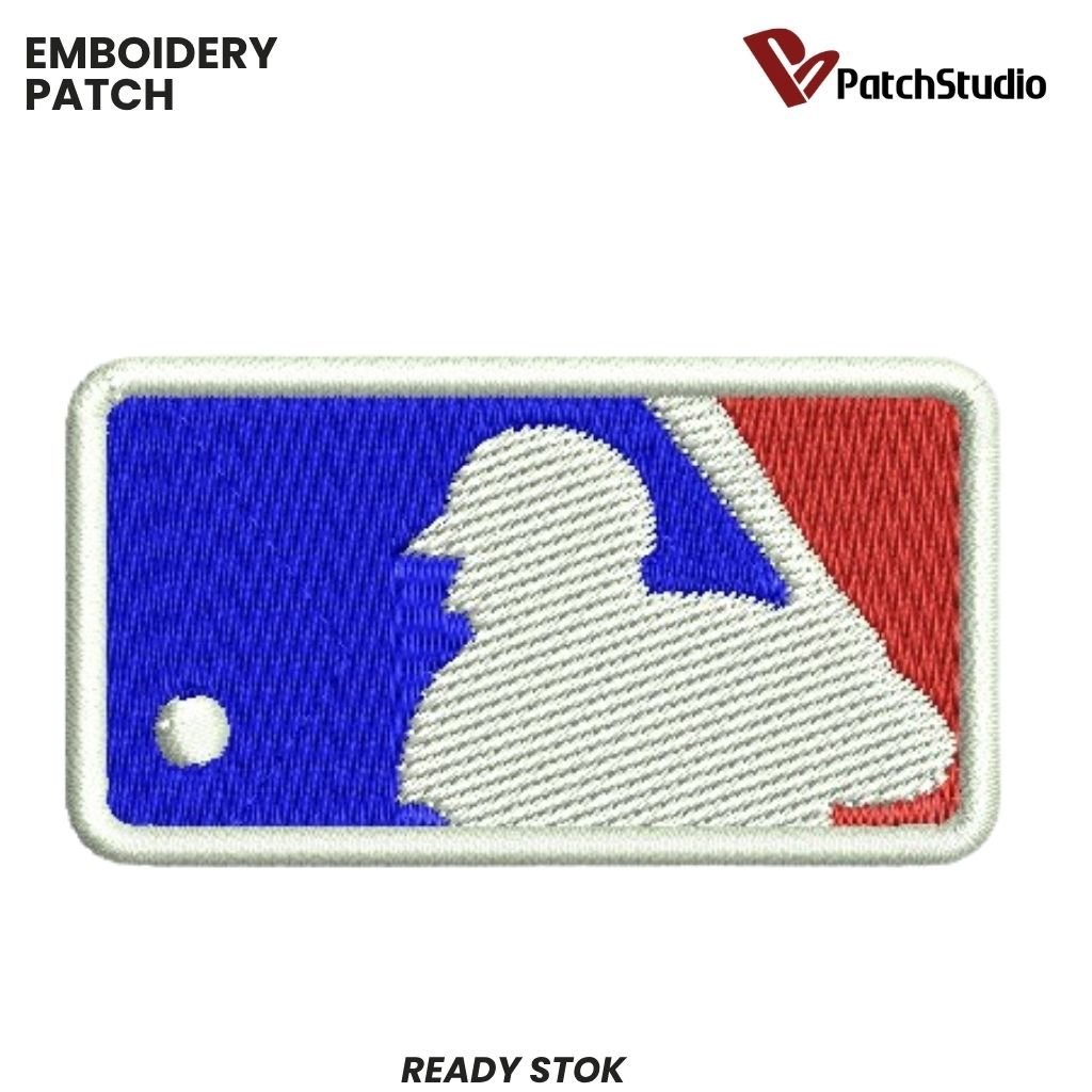 PUTIH-160 MAJOR LEAGUE BASEBALL MLB | PATCH BORDIR GAMBAR LOGO EMBROIDERY TEMPELAN - THE PATCH STUDI
