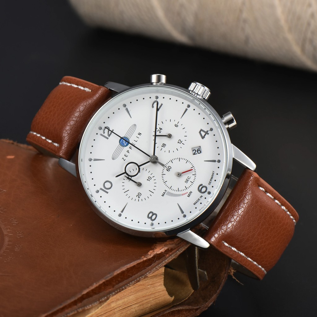 Classic ZEPPELIN Quartz Watch Luxury Stylish Waterproof Wrist Watch For Men Business Formal Daily