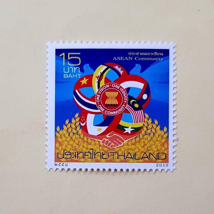 Prangko THAILAND. Joint Issue of ASEAN Community Commemorative stamp