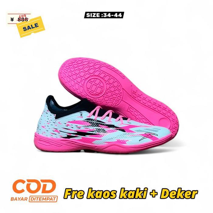 READY Terlaris SEPATU FUTSAL SPECS ACCELELATOR ALFHA Semi Boots Sol Original Lentur & Ringan Nyaman