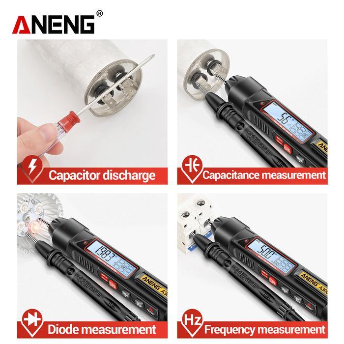 Aneng A3006 Pen Type Digital Multimeter 4000 Count Tester Zero Fire