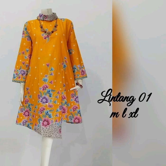 JTTOP" TUNIK CANTIK MODEL TUMPAL MOTIF BUNGA