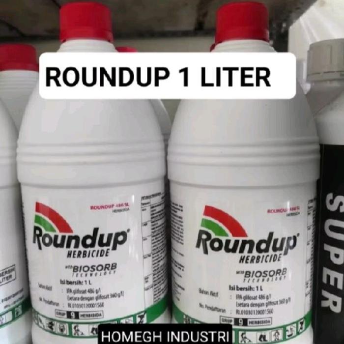 ROUNDUP / ROUNDUP 486SL / ROUNDUP 1 LITER / ROUNDUP PEMBASMI RUMPUT LIAR DAN HAMA TANAMAN / ROUNDUP