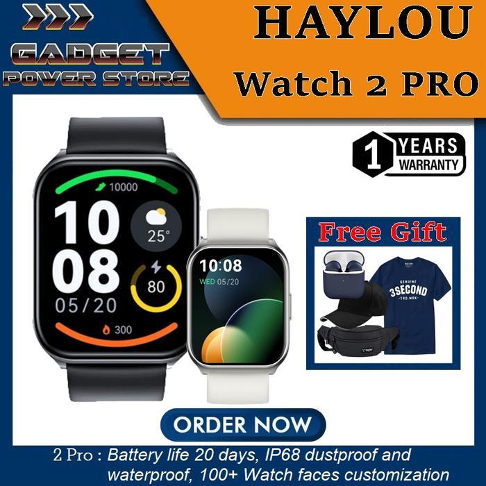Kualitas Terbaik Haylou Watch 2 Pro Smartwatch Spo2 Stylish Metallic Bezel Original