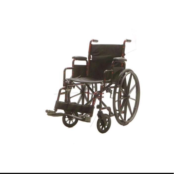 Kursi Roda Steel Gea YJ-023E - Black Red