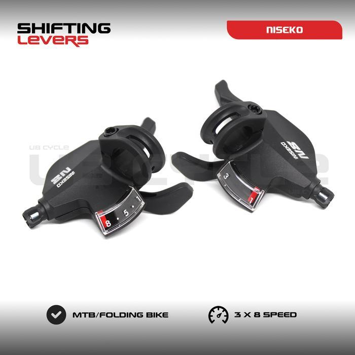 Shifter Sepeda 8 Speed Niseko N8 3X8Sp Shifting Levers