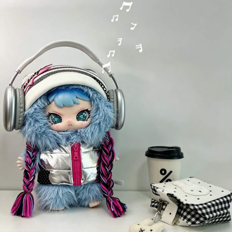 In Stock Rebaby Young Lady Teenage Era Plush Blind Box 400% Size Vinyl Doll Figure Desktop Ornament