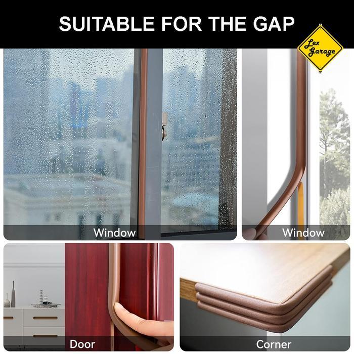 Door Seal Strip Karet Busa Peredam Suara Penutup Celah Pintu Jendela