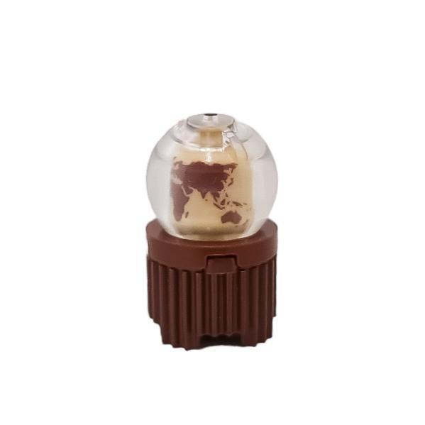 LEGO Part Out 3626cpb2892 - Reddish Brown Globe World Map (76218)