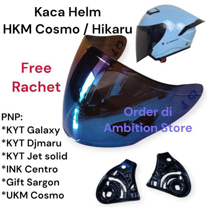 Kaca Visor Helm Hkm Cosmo Free Rachet Kaca Helm Hkm Hikaru