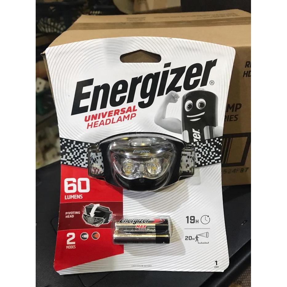 Ready Senter Kepala Energizer Led / Senter Mata Kucing Energizer -Gratisongkir