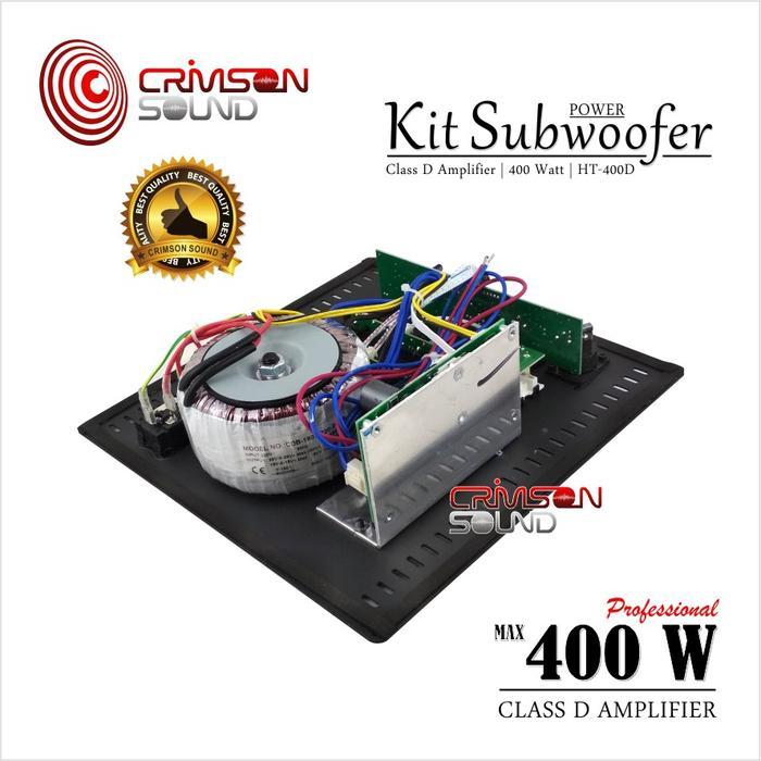 Power Kit Subwoofer Aktif 400 Watt Class D Ht-400D #Gratisongkir
