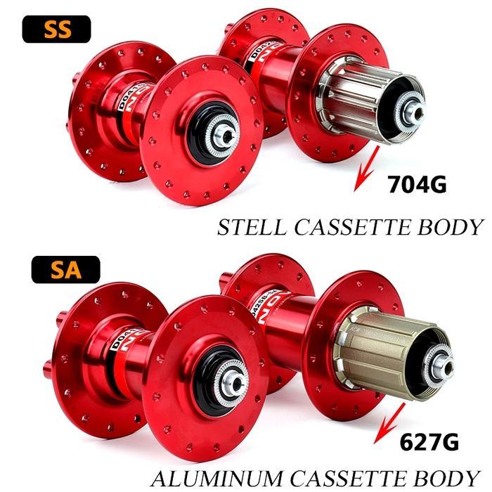 Nonanisa.Shpe- Hub Freehub Novatec 28H/32 H/36 H Gold, Hitam, Merah