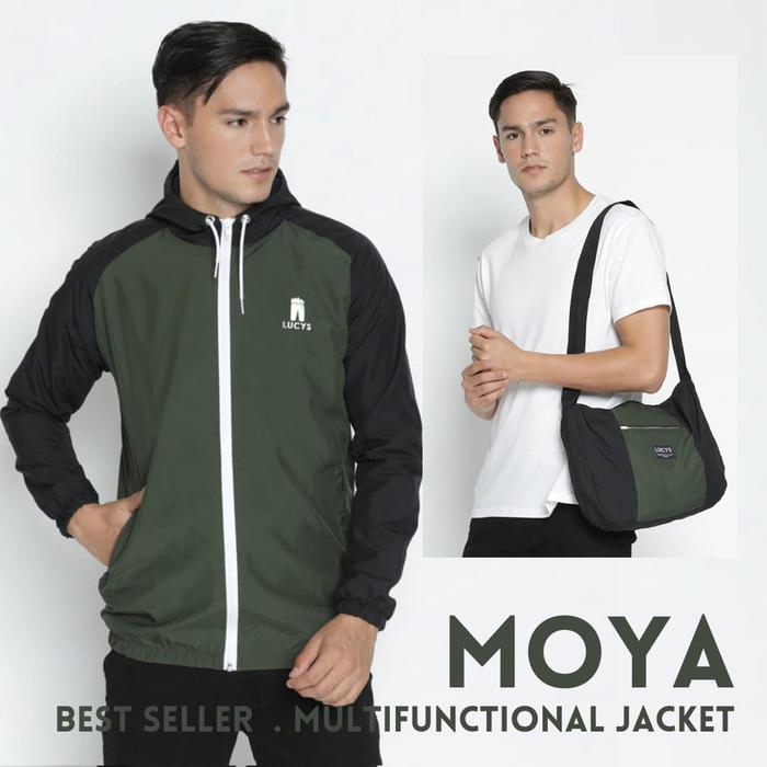 Ready Stock Jacket Bag Jaket Bisa Jadi Tas Pria Wanita Lucy'S Lucys Moya Multifunctional