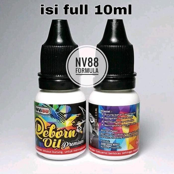Reborn Oil Premium NV-88 FORMULA Penggacor Burung 10ml Meningkatkan Instan & Membuat Burung Cepat