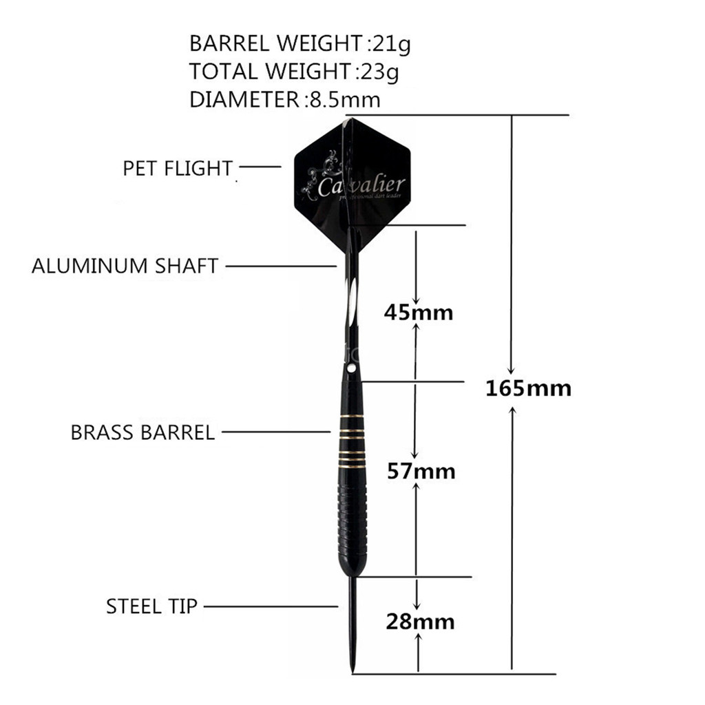 3PcsSet Professional Flight Darts Steel Arrows Shaft Tip Flights Stems Dart Game With Case